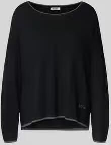 Liu Jo White relaxed fit pullover van viscosemix model 'MAGLIA CHIUSA'