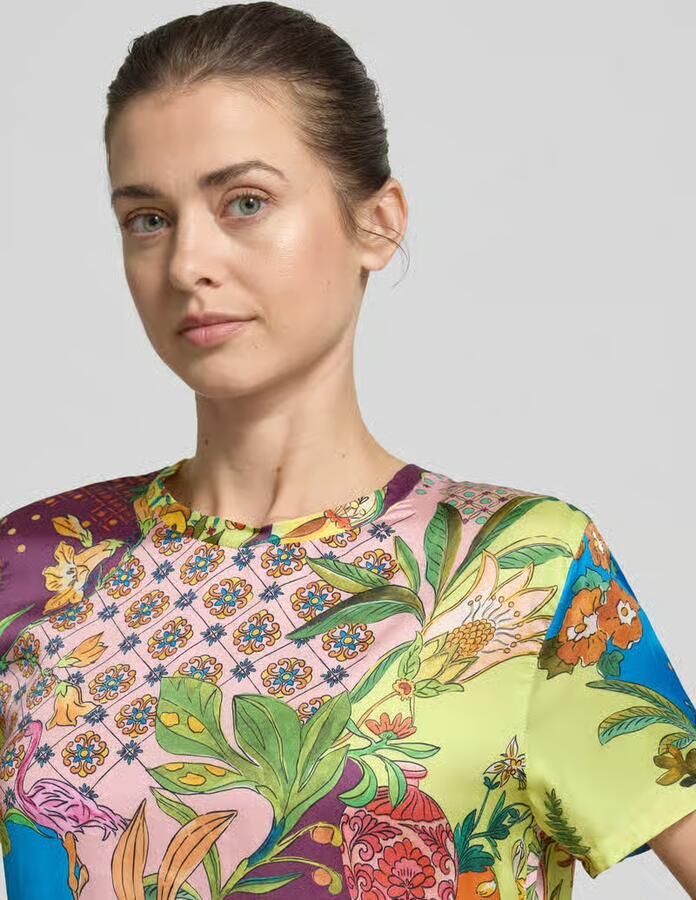 Liu Jo White relaxed fit T-shirt van pure viscose