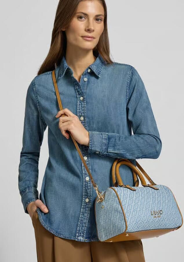 Liu Jo White Satchel in denimlook model 'Evrim' - Foto 2
