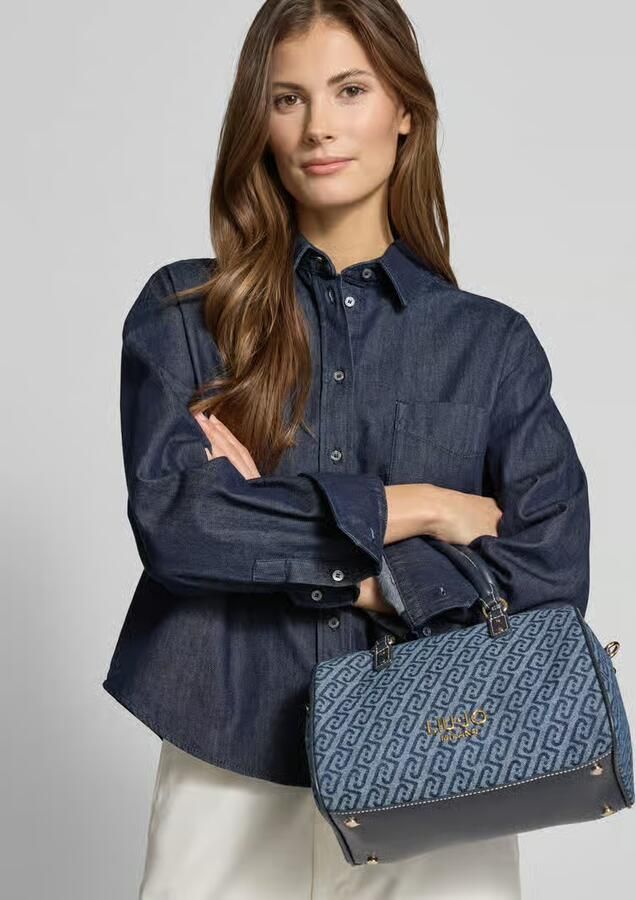 Liu Jo White Satchel in denimlook model 'Evrim' - Foto 2