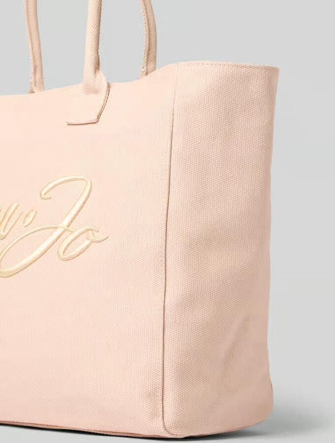 Liu Jo White Shopper met labelstitching model 'PLENTIA'