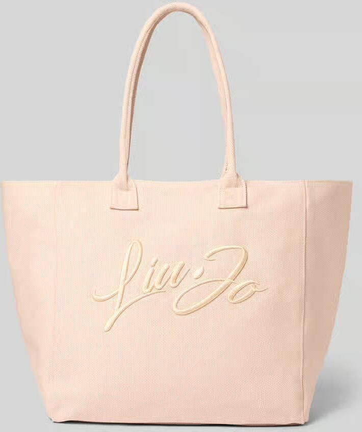 Liu Jo White Shopper met labelstitching model 'PLENTIA' - Foto 2