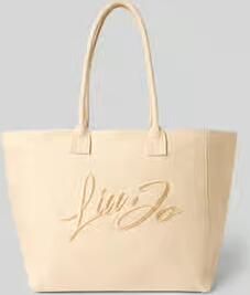 Liu Jo White Shopper met labelstitching model 'PLENTIA' - Foto 2