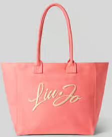 Liu Jo White Shopper met labelstitching model 'PLENTIA' - Foto 2