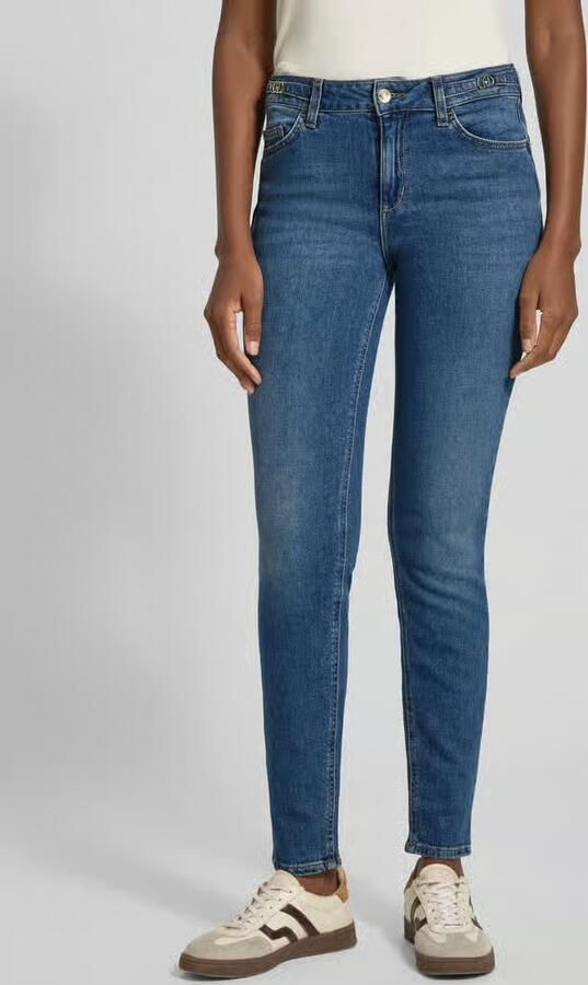 Liu Jo White Skinny fit jeans in 5-pocketmodel model 'DIVINE' - Foto 2