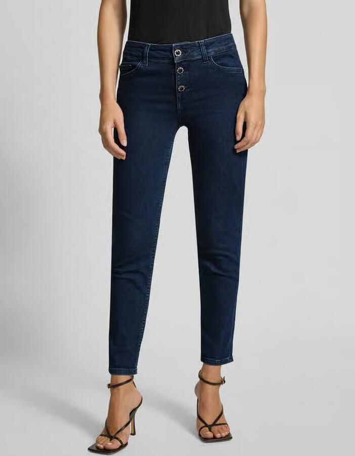 Liu Jo White Skinny fit jeans in 5-pocketmodel model 'MONROE' - Foto 2