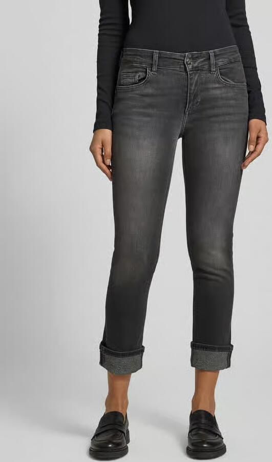 Liu Jo White Skinny fit jeans in 5-pocketmodel model 'MONROE' - Foto 2