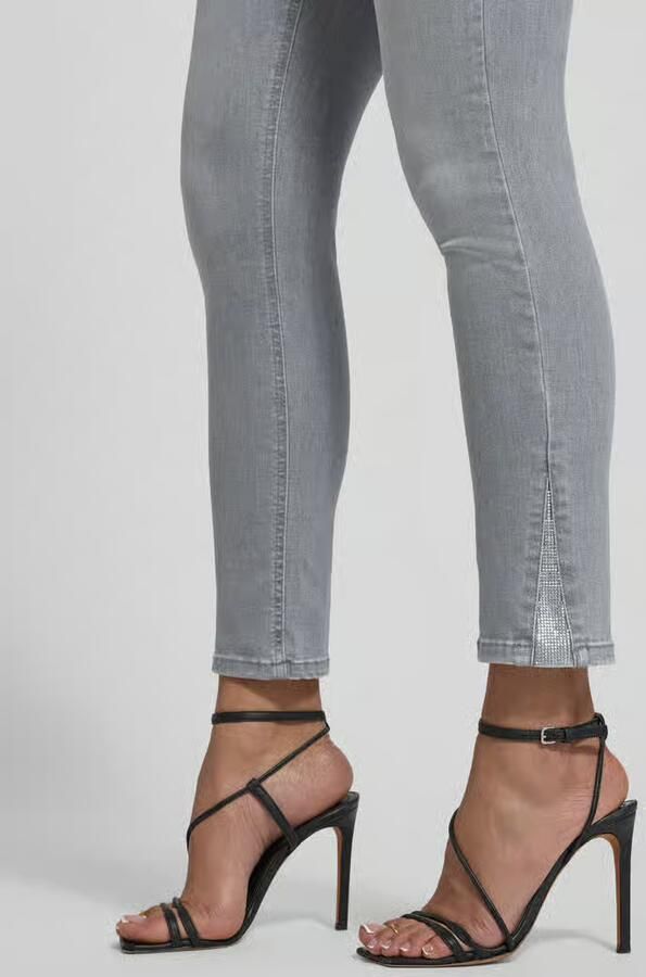 Liu Jo White skinny fit jeans in used-look met steekzakken model 'IDEAL'