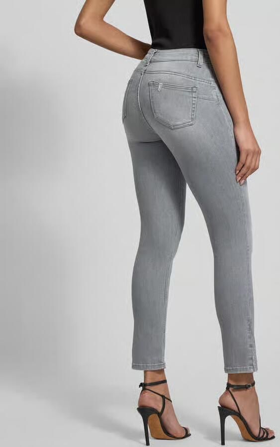 Liu Jo White skinny fit jeans in used-look met steekzakken model 'IDEAL' - Foto 2