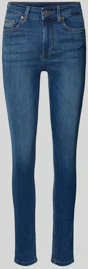 Liu Jo White Skinny fit Jeans met siersteentjes Model 'DIVINE' - Foto 2