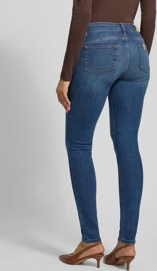Liu Jo White Skinny fit Jeans met siersteentjes Model 'DIVINE'