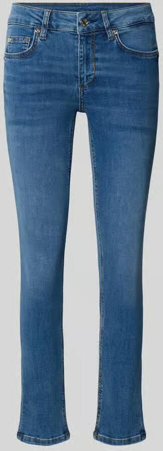 Liu Jo White skinny fit jeans van elastische katoenmix model 'MONROE'