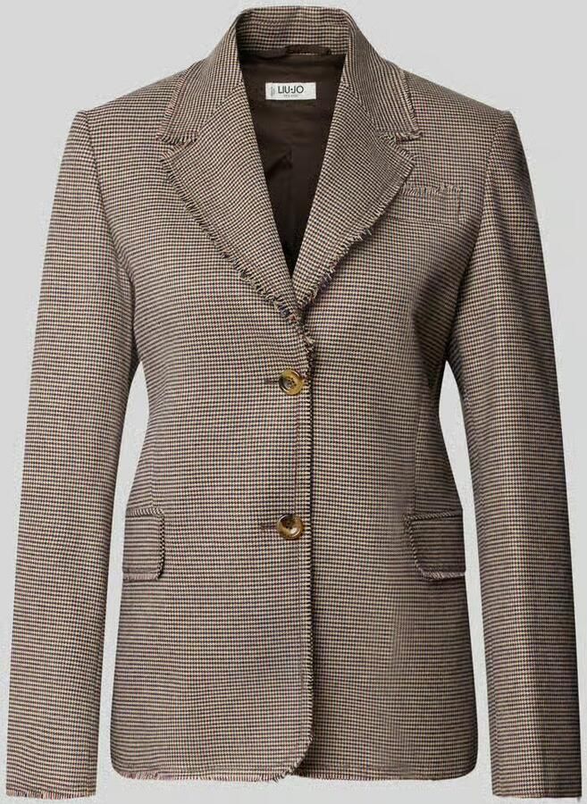 Liu Jo White Slim fit blazer met klepzakken model 'TINTO FILO'