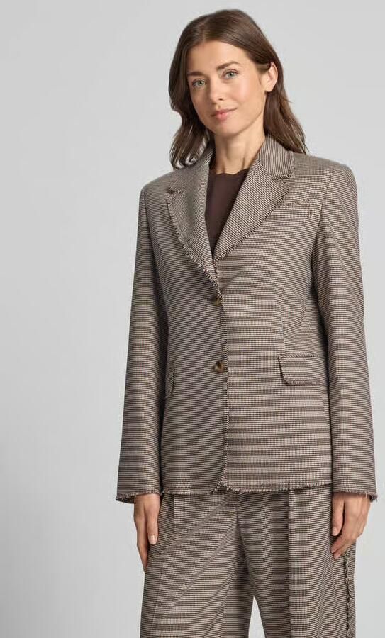 Liu Jo White Slim fit blazer met klepzakken model 'TINTO FILO' - Foto 2