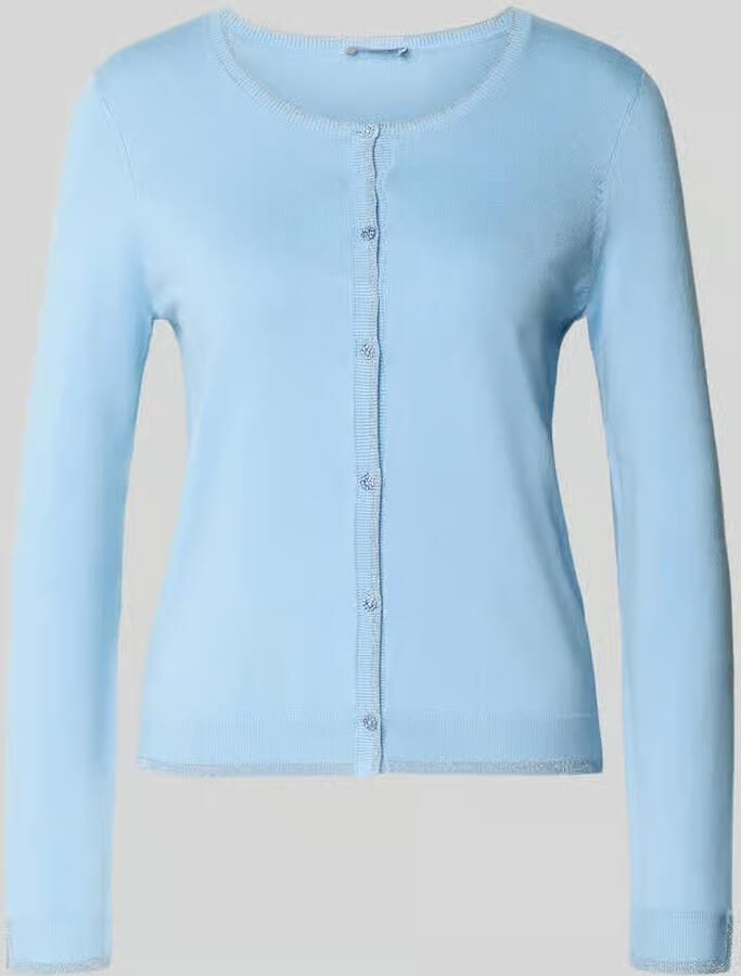 Liu Jo White slim fit cardigan van viscosemix in tricotlook - Foto 2