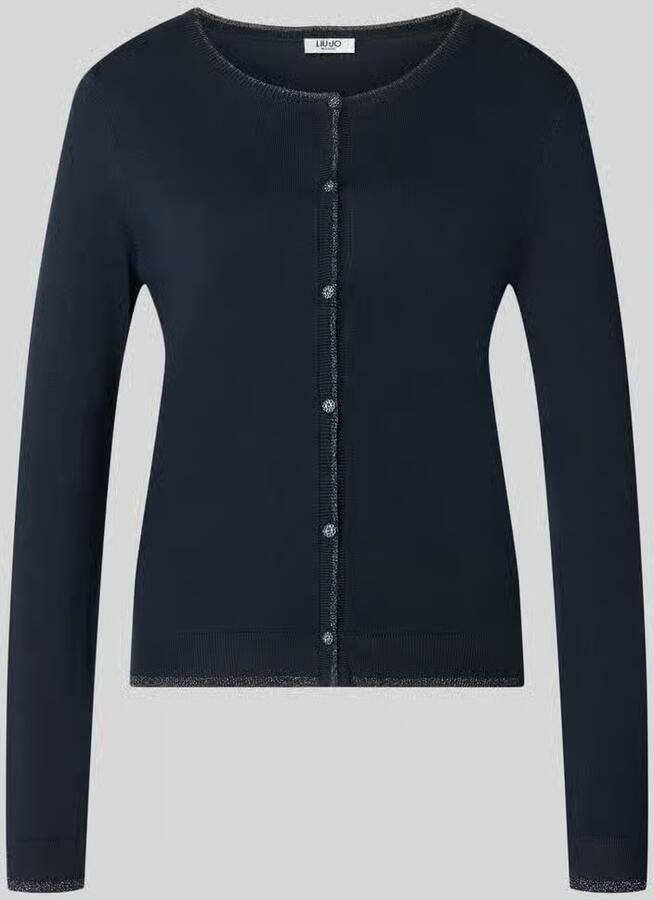 Liu Jo White Slim Fit cardigan van viscosemix model 'MAGLIA APERTA' - Foto 2