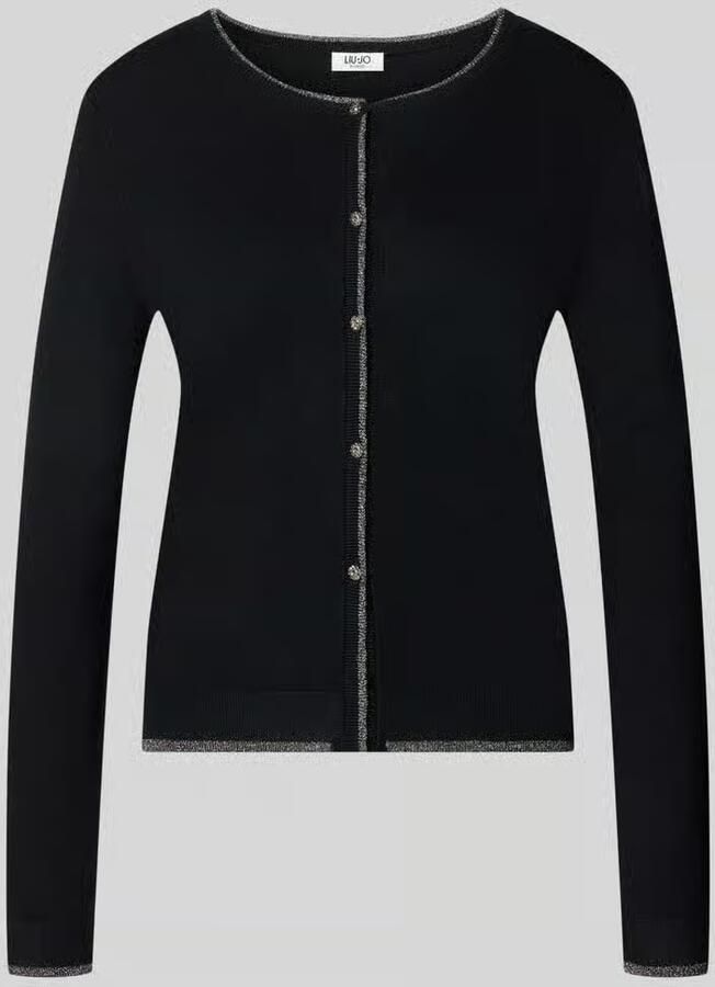 Liu Jo White Slim Fit cardigan van viscosemix model 'MAGLIA APERTA' - Foto 2