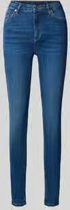 Liu Jo Hoge Taille Skinny Jeans met Gebruikt Effect Blauw Dames - Foto 18
