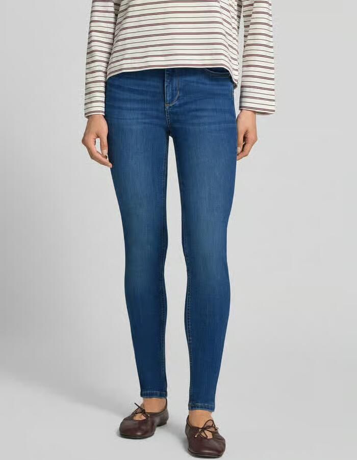 Liu Jo Hoge Taille Skinny Jeans met Gebruikt Effect Blauw Dames
