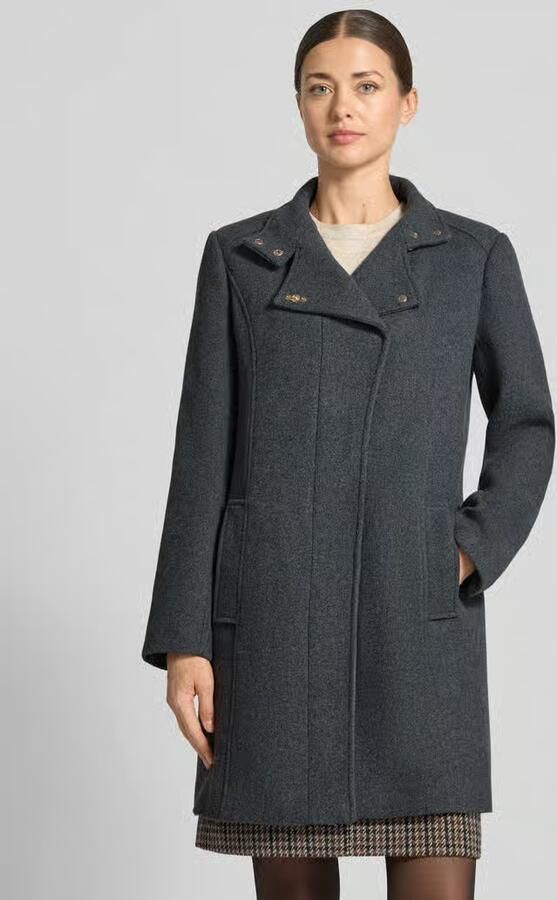 Liu Jo White Slim fit lange jas met opstaande kraag en steekzakken - Foto 2