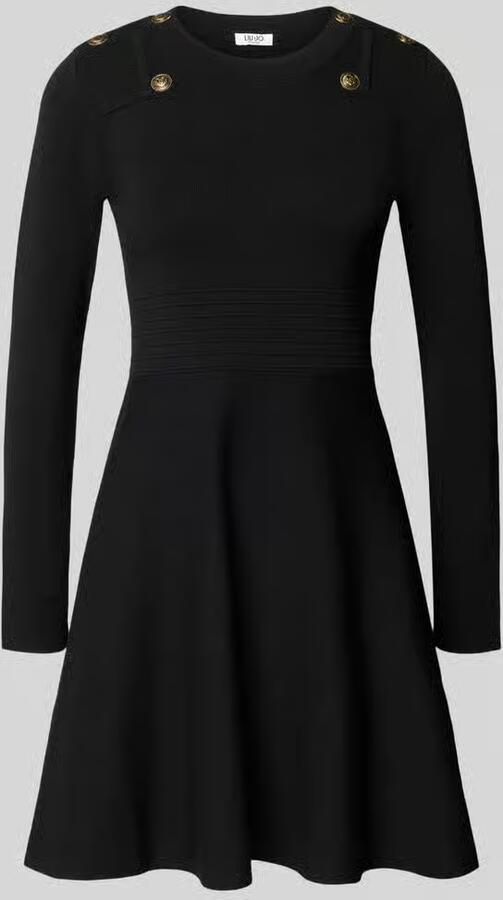Liu Jo White Slim Fit mini-jurk van viscosemix model 'Abito Maglia'