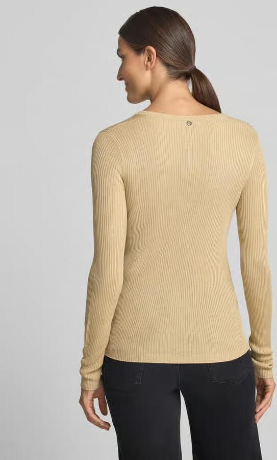 Liu Jo White Slim fit pullover van viscosemix model 'Maglia' - Foto 2