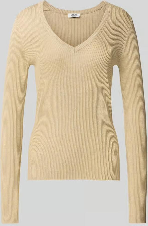 Liu Jo White Slim fit pullover van viscosemix model 'Maglia' - Foto 2