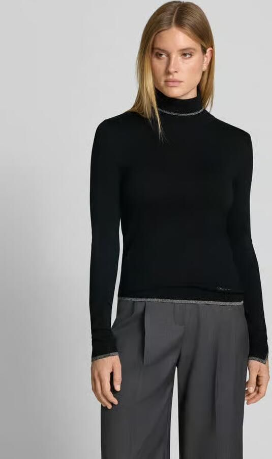 Liu Jo White Slim fit shirt met lange mouwen van viscosemix model 'MAGLIA CHIUSA' - Foto 3