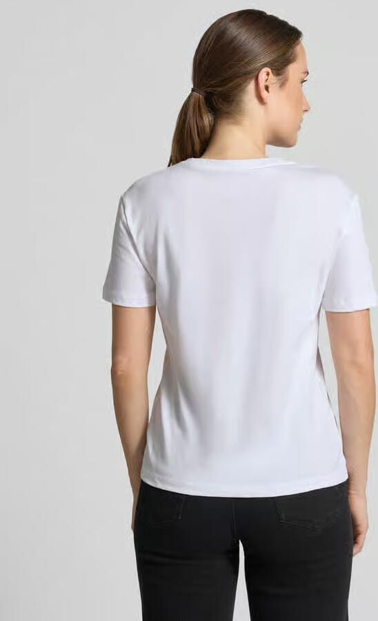Liu Jo White slim fit T-shirt met strass-steentjes - Foto 2