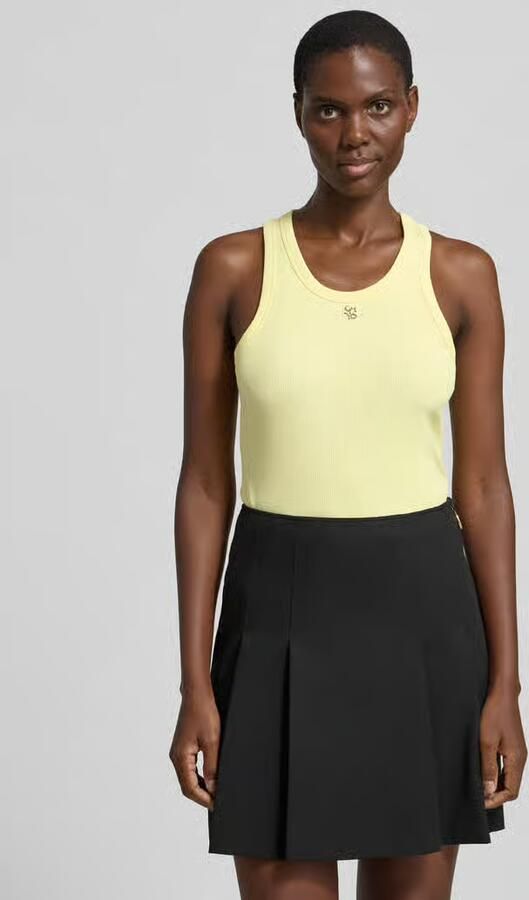 Liu Jo White slim fit top met logo-applicatie - Foto 2