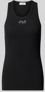 Liu Jo White Slim fit top van katoenmix model 'Costina'
