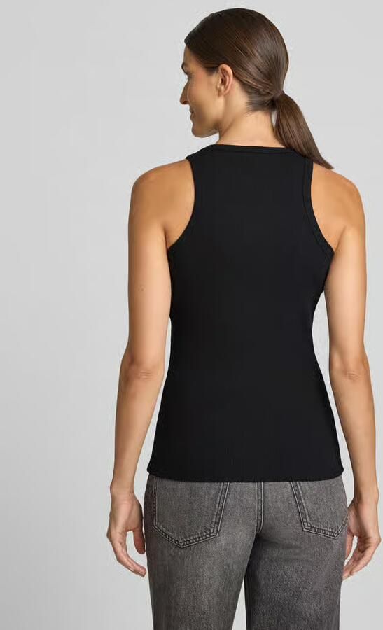 Liu Jo White Slim fit top van katoenmix model 'Costina' - Foto 3