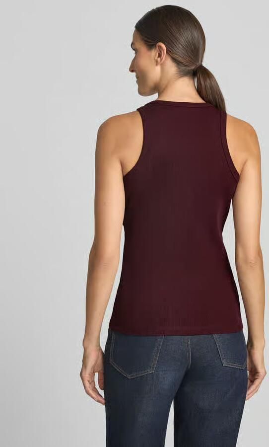 Liu Jo White Slim fit top van katoenmix model 'Costina' - Foto 2