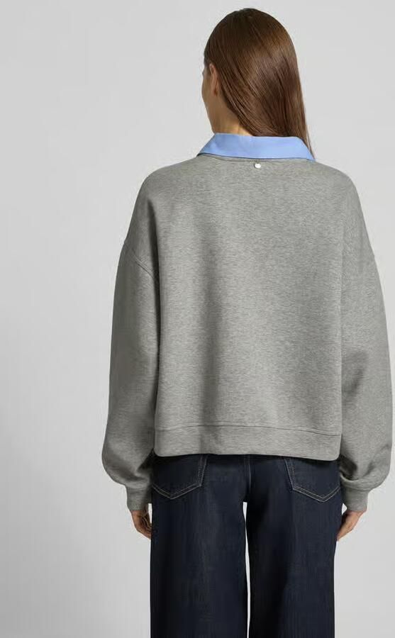 Liu Jo White Sweatshirt met overhemdkraag - Foto 4