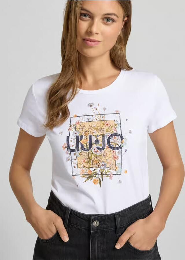 LIU JO Dames Tops & T-shirts Ecs T-shirt Moda M c Wit - Foto 5