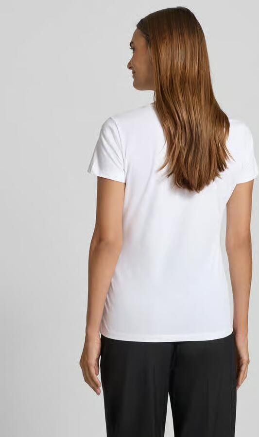 Liu Jo White T-shirt met labelprint