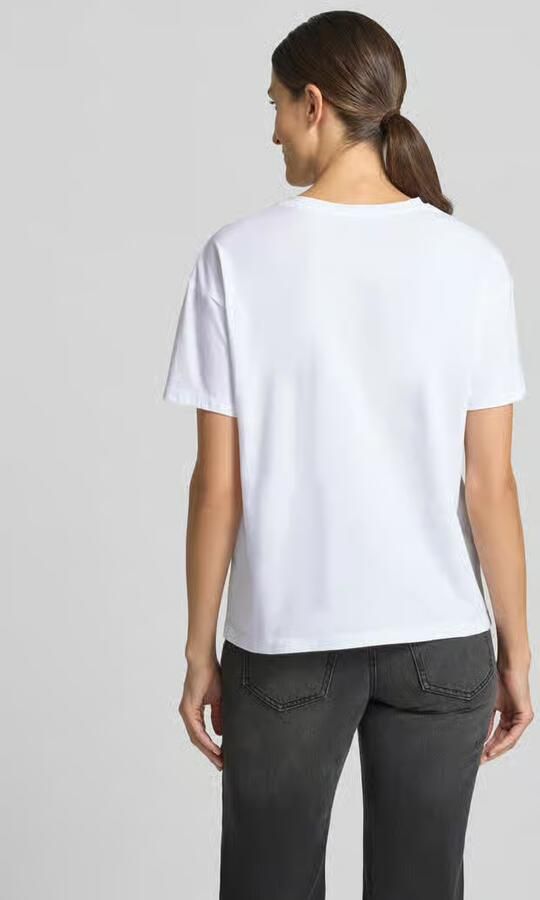 Liu Jo White T-shirt met motiefprint en met strass-steentjes - Foto 2