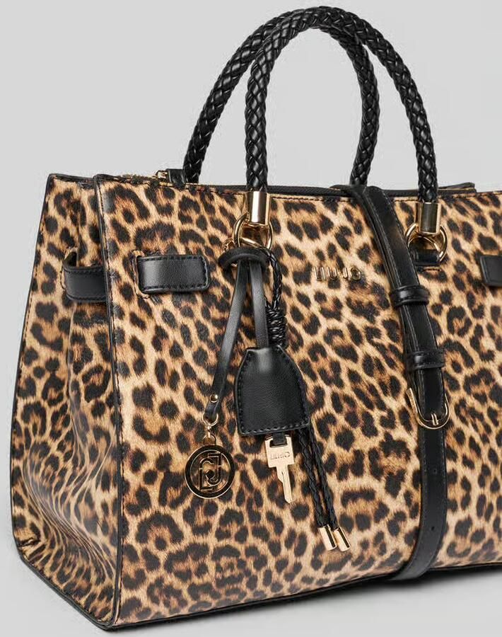 Liu Jo White Tote bag met all-over dierenprint - Foto 2