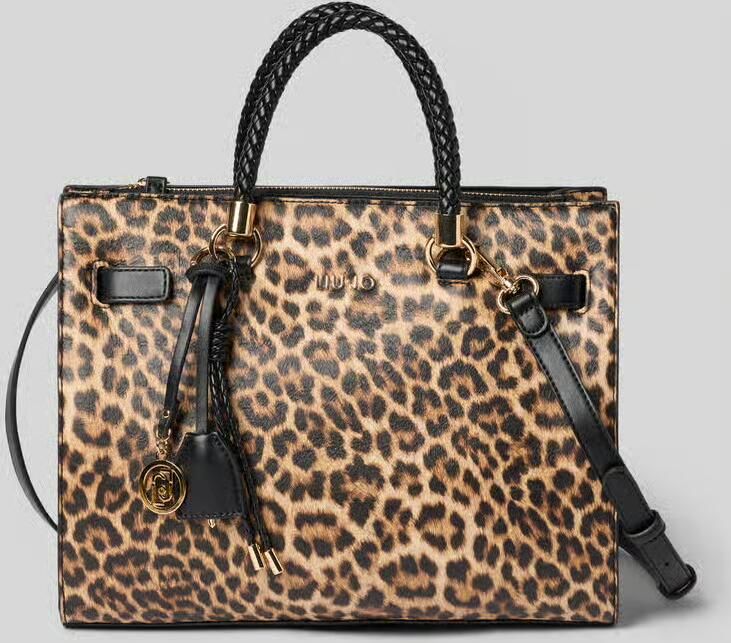 Liu Jo White Tote bag met all-over dierenprint