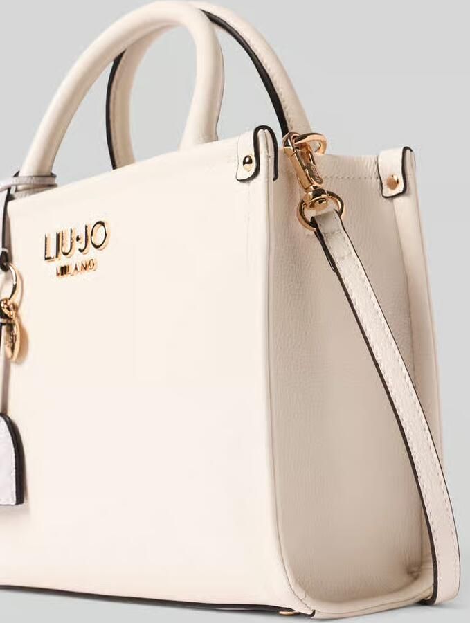 Liu Jo White Tote bag met logo-applicatie model 'Ridhi'