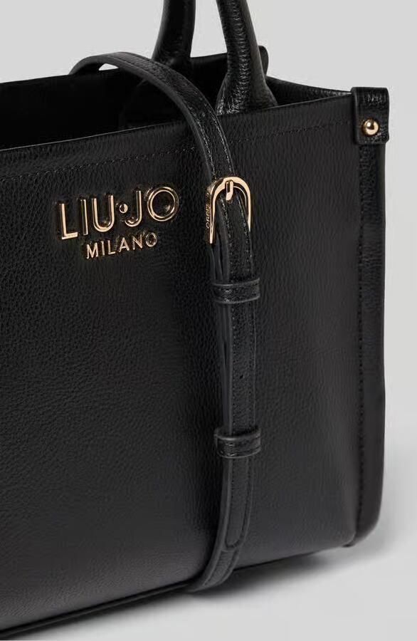 Liu Jo White Tote bag met logo-applicatie model 'Ridhi'