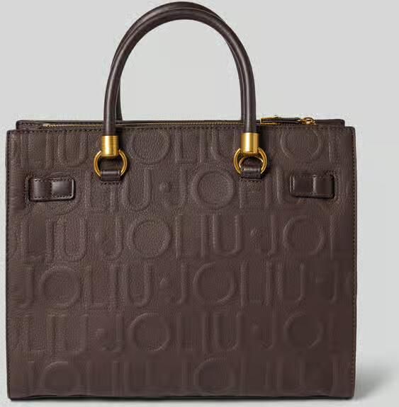 Liu Jo White Tote tas met all-over logodetail model 'Manhattan' - Foto 4