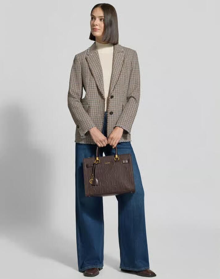 Liu Jo White Tote tas met all-over logodetail model 'Manhattan' - Foto 5