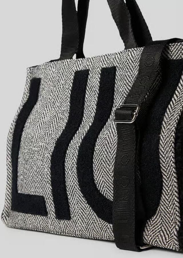 Liu Jo White Tote tas met label-details