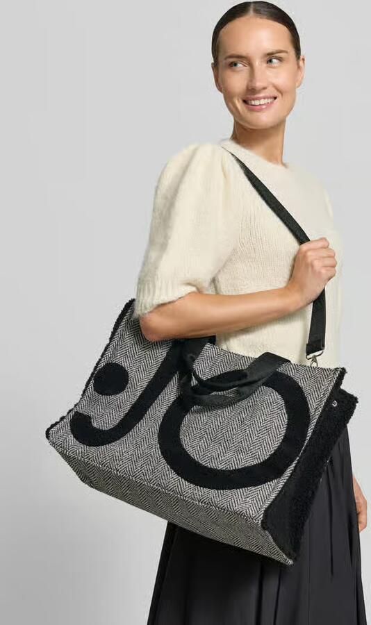 Liu Jo White Tote tas met label-details - Foto 4