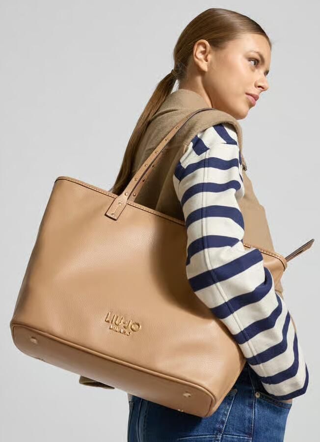 Liu Jo White Tote Tas met logo-applicatie model 'Evrim' - Foto 2