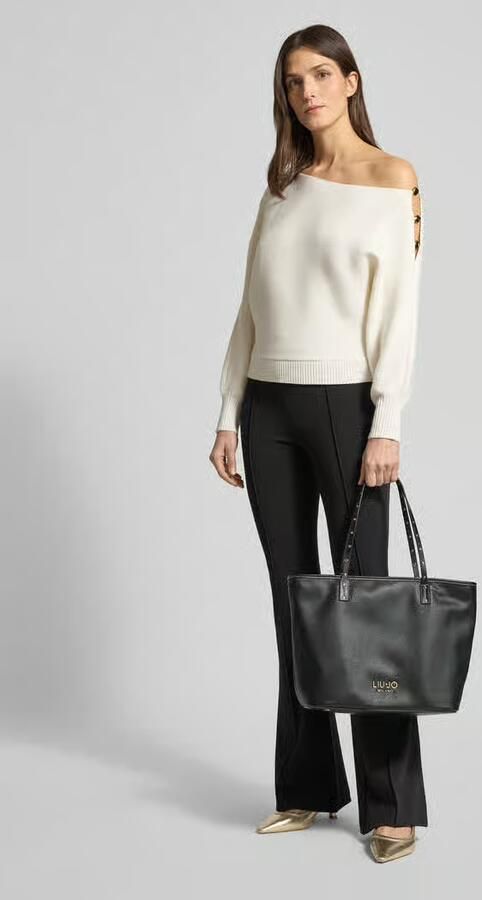 Liu Jo White Tote Tas met logo-applicatie model 'Evrim' - Foto 2