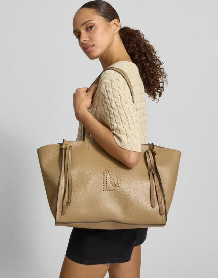 Liu Jo White Tote tas met logodetail model 'Lapis' - Foto 6
