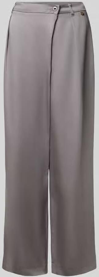 Liu Jo White wide fit broek van pure lyocell