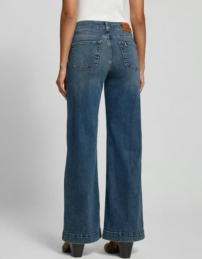Liu Jo White Wide fit jeans in 5-pocketmodel model 'Authentic'